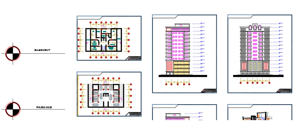 رسم المخططات المعمارية ثنائية البعد 2D على برنامج Autocad