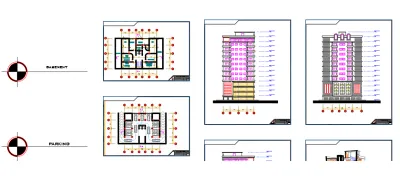 رسم المخططات المعمارية ثنائية البعد 2D على برنامج Autocad